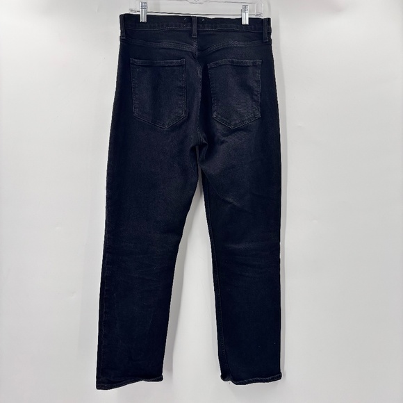 Agolde Riley High Rise Straight Leg Jeans Black Size 29 - Picture 5 of 5